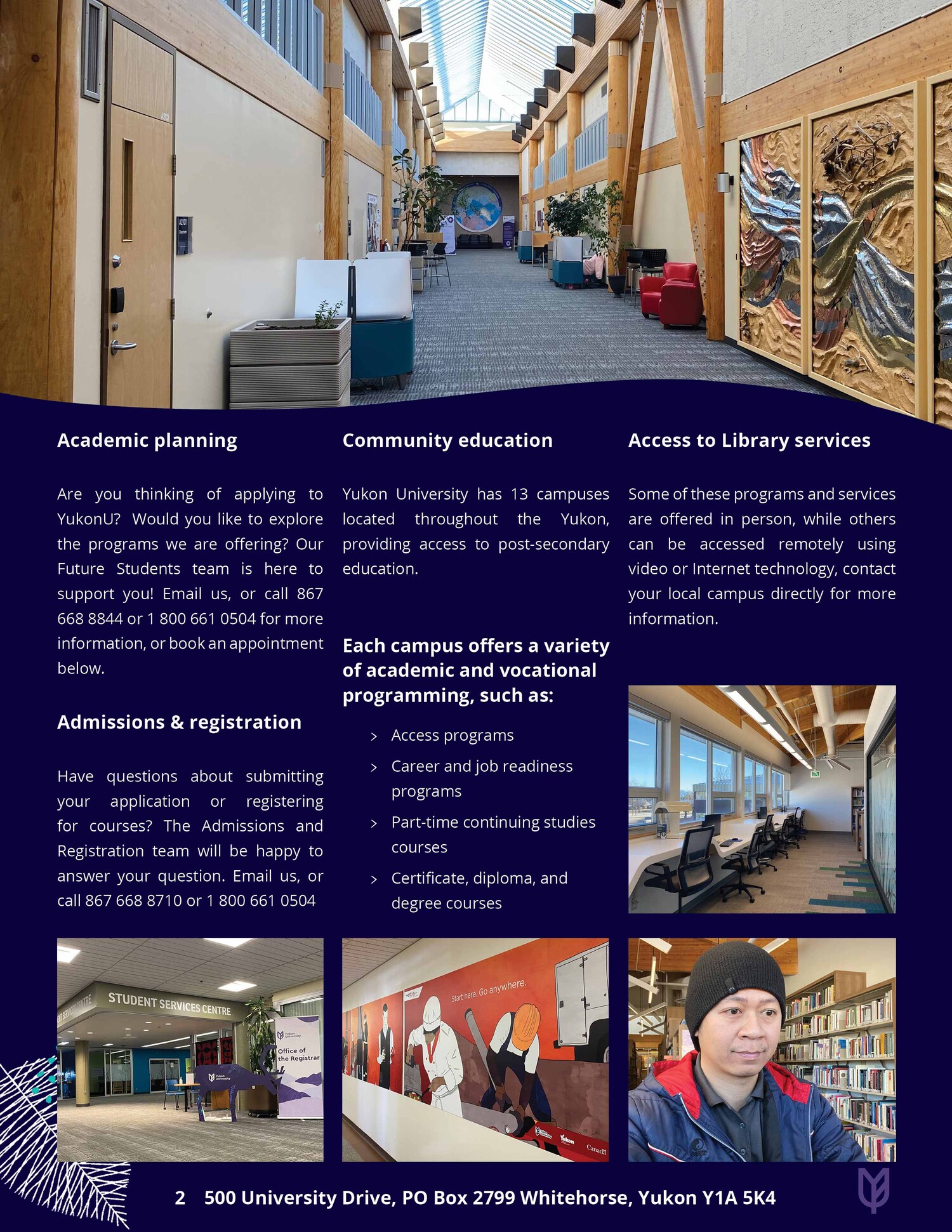 Yukon University Promotional Flyer Page2